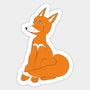 Red FOX Sticker